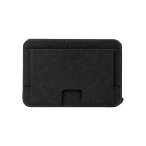 MOERO | M2 ULTRA ALCANTARA BLACK - Portafoglio MagSafe con localizzatore - BackPacco - BP-MOERO-M2ULTRA-ALCANTARA-BLK