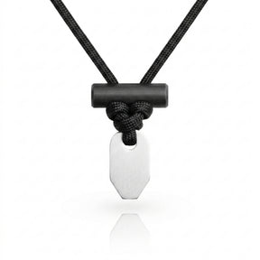 WAZOO | FIRECRAFT NECKLACE - Collana con acciarino - BackPacco - BP-WAZOO-NKL-FC-BK-WH