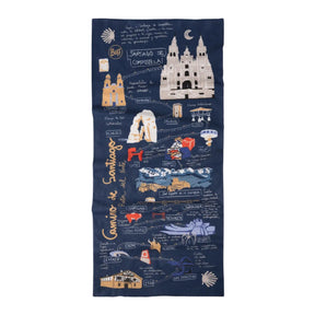 BUFF | COOLNET UV NECKWEAR - CAMINO NORTE NAVY - Scaldacollo con protezione solare - BackPacco - BP-BUFF-138352.787.10.00