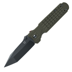 FOX Predator Evolution coltello chiudibile tattico con lama spear nera, apertura one-hand e impugnatura antiscivolo. Design robusto per survival, outdoor e uso professionale, su backpacco.it