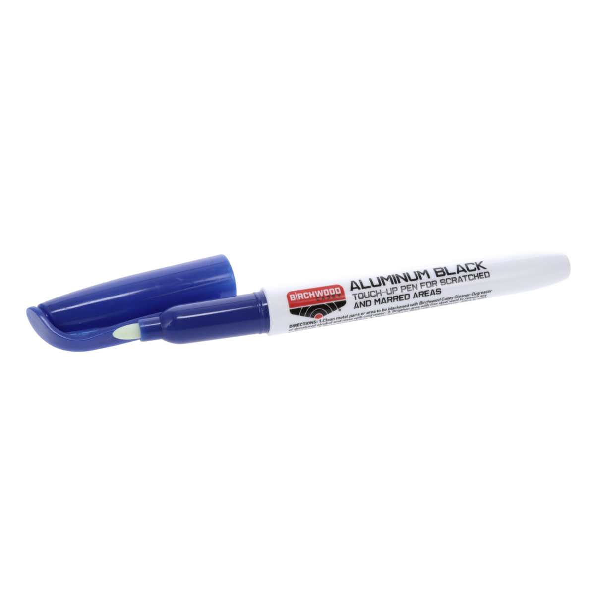 Pennarello per ripristino armi BIRCHWOOD CASEY ALUMINUM BLACK, ideale per ritocchi su superfici in alluminio o metallo graffiato o danneggiato, su backpacco.it