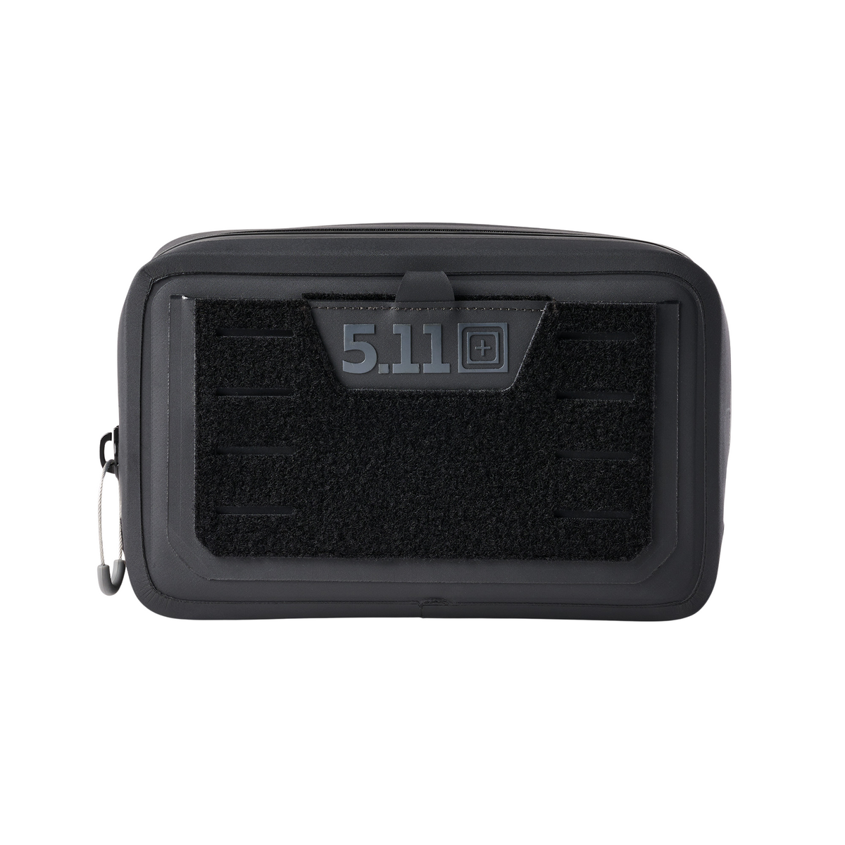 Pouch termica 5.11 ALLHAULA da 5 litri, nera, con pannello frontale in velcro e zip laterale, ideale per trasporto accessori su backpacco.it