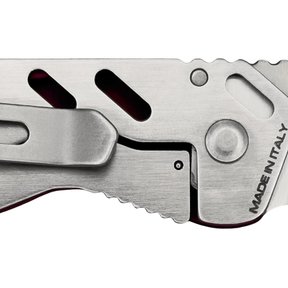 Extrema Ratio ANT Urban SF: Coltello chiudibile EDC compatto con lama sheepfoot in acciaio Bohler N690. Versione Urban caratterizzata da impugnatura in alluminio anticorodal anodizzato. Sistema di chiusura Frame Lock e struttura ultra-leggera per porto quotidiano.