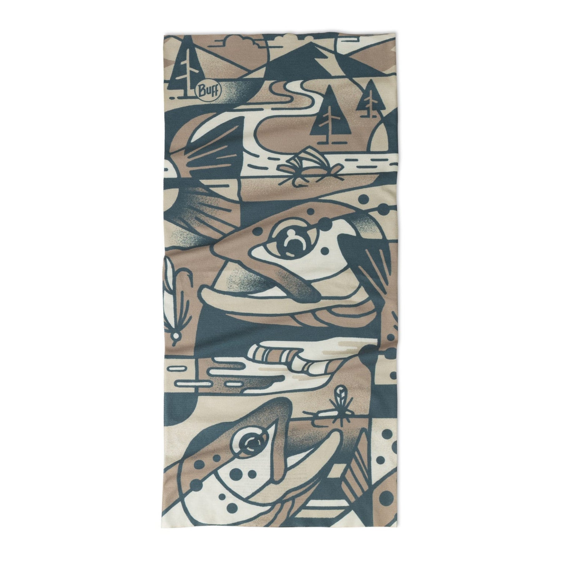 BUFF | COOLNET UV NECKWEAR - LAKE RIVER MULTI - Scaldacollo con protezione solare