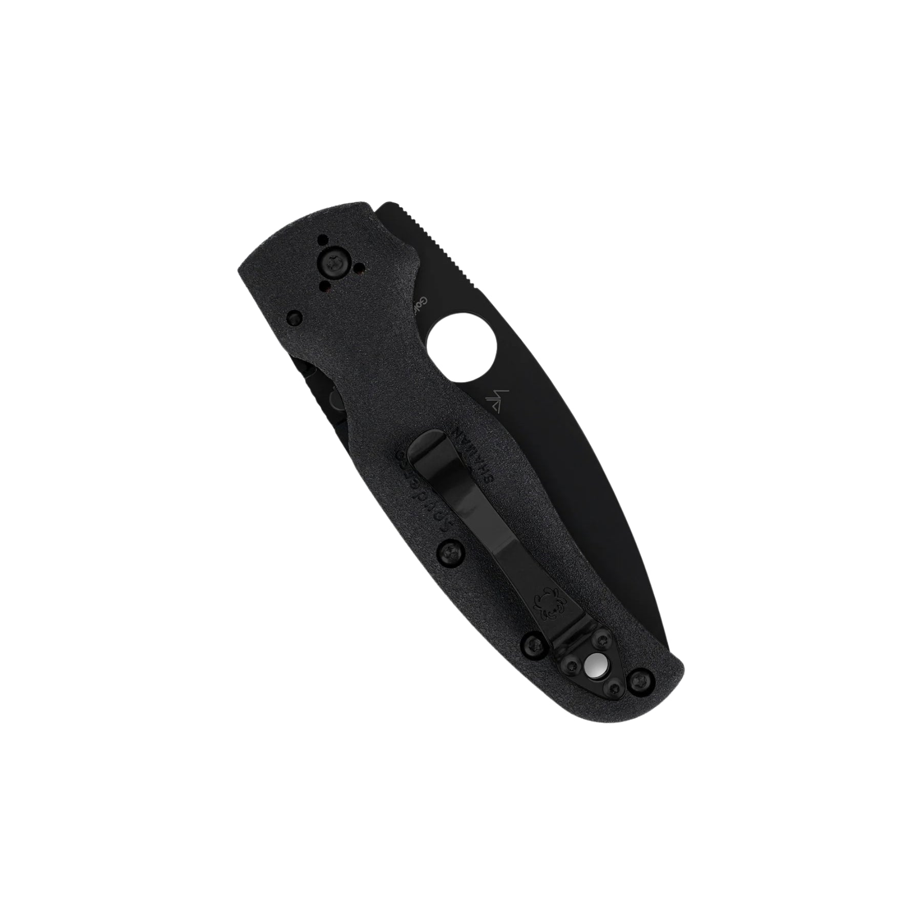 Spyderco Shaman Lightweight FRN coltello chiudibile EDC con lama in acciaio CTS BD1N foro SpyderHole blocco Compression Lock e impugnatura ergonomica in nylon rinforzato con fibra di vetro per uso quotidiano e outdoor