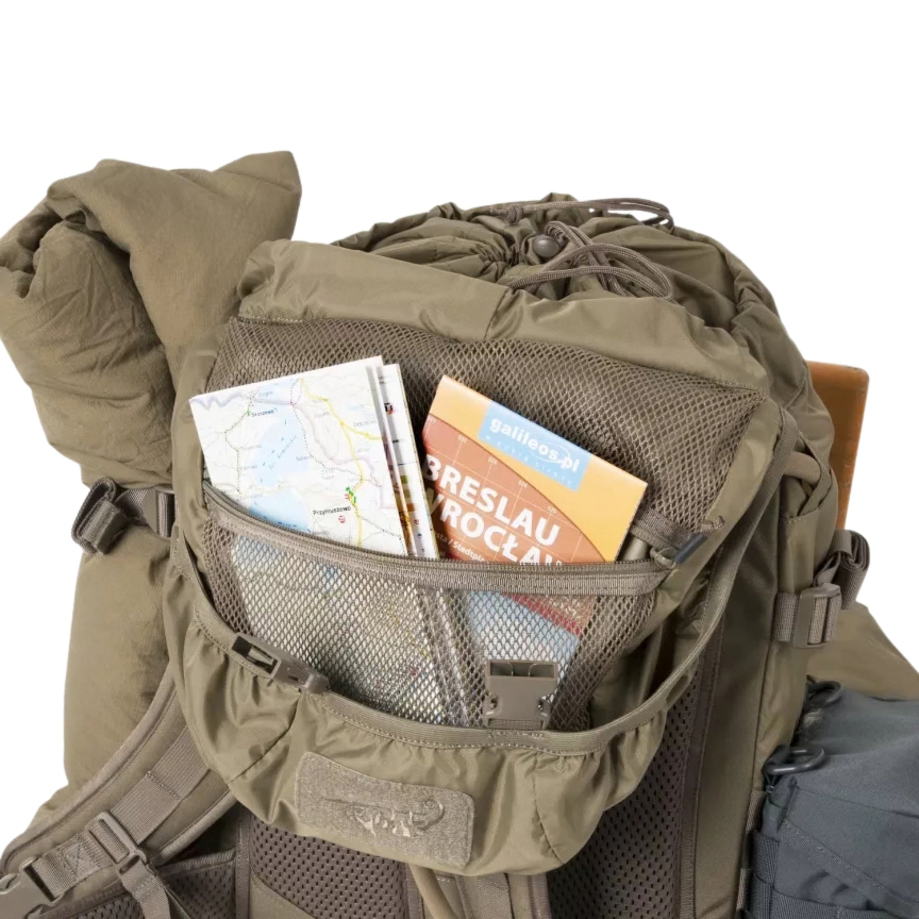 Helikon-Tex Matilda Backpack zaino bushcraft modulare da 50 litri in Cordura e nylon con tre tasche esterne frontali fettucce MOLLE PALS schienale traspirante e cintura ventrale imbottita per trekking sopravvivenza ed escursioni all'aperto
