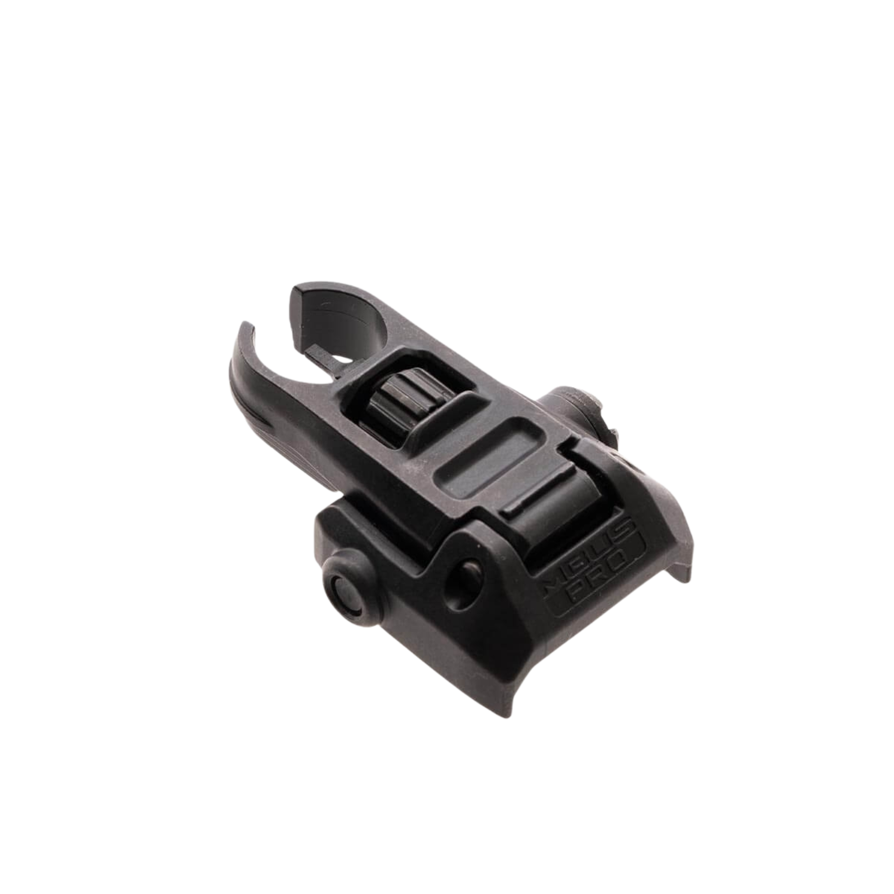 Tacca di mira frontale abbattibile Magpul MBUS PRO Sight Front Hooded, mirino di precisione in acciaio per slitte Picatinny, design a basso profilo e regolabile per fucili AR-15 e M4