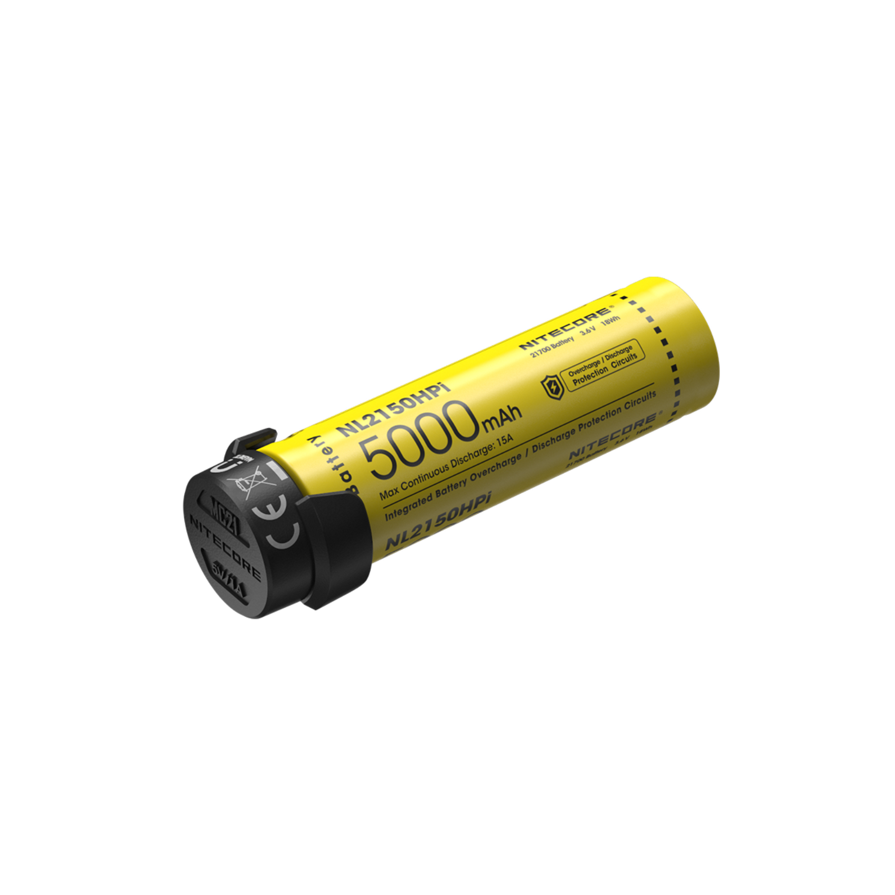 NITECORE | 21700 INTELLIGENT BATTERY SYSTEM - Batteria Li-ion 21700 da 5000 mAh più addon
