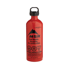 MSR Fuel Bottles Bottiglia per combustibile in alluminio con tappo a prova di bambino disponibile in tre formati 325 ml 591 ml e 887 ml per fornelli da campeggio e spedizioni escursionistiche.