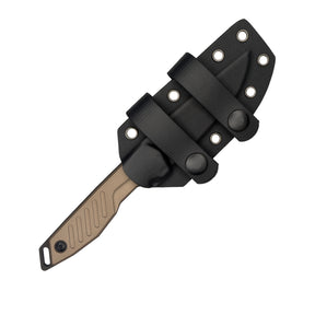 Extrema Ratio BFK Pixel coltello a lama fissa compatto con profilo tanto modificato,  impugnatura ergonomica scanalata e passante per cordino ideale per everyday carry tattico