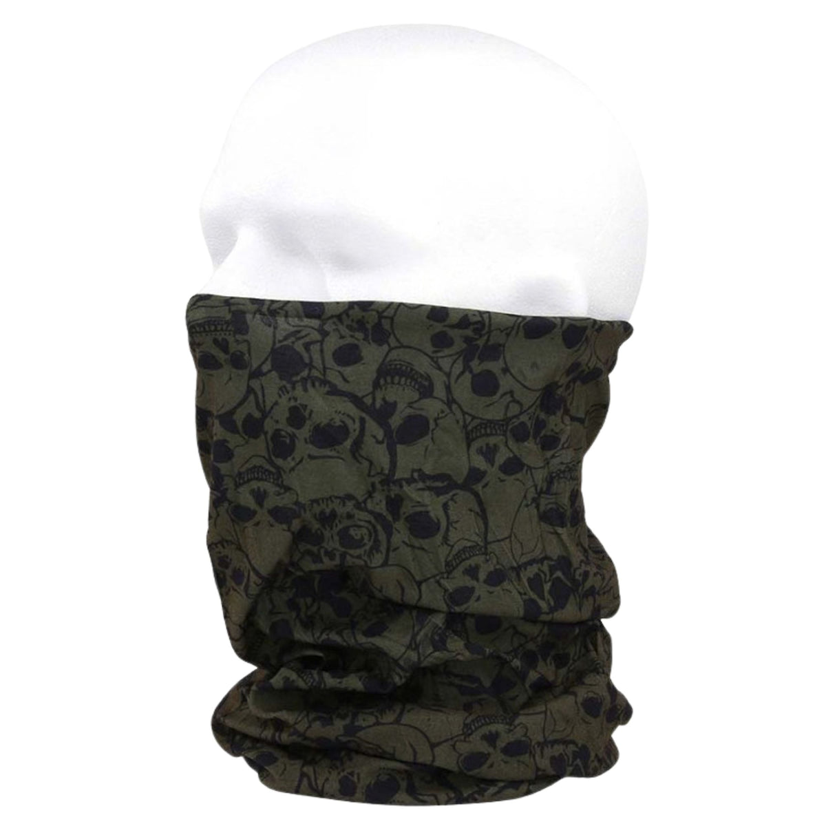 101 INC | COOLMAX TACTICAL WRAP WITH SKULL GREEN - Scaldacollo - BackPacco - BP-101-INC-219351-GRN