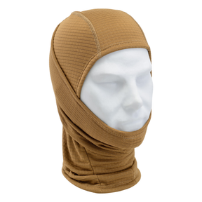 Balaclava o collare termico multifunzione Defcon 5, realizzata in tessuto traspirantee antivento con trama ripstop/waffle, per protezione dal freddo in attività tattiche, militari e outdoor