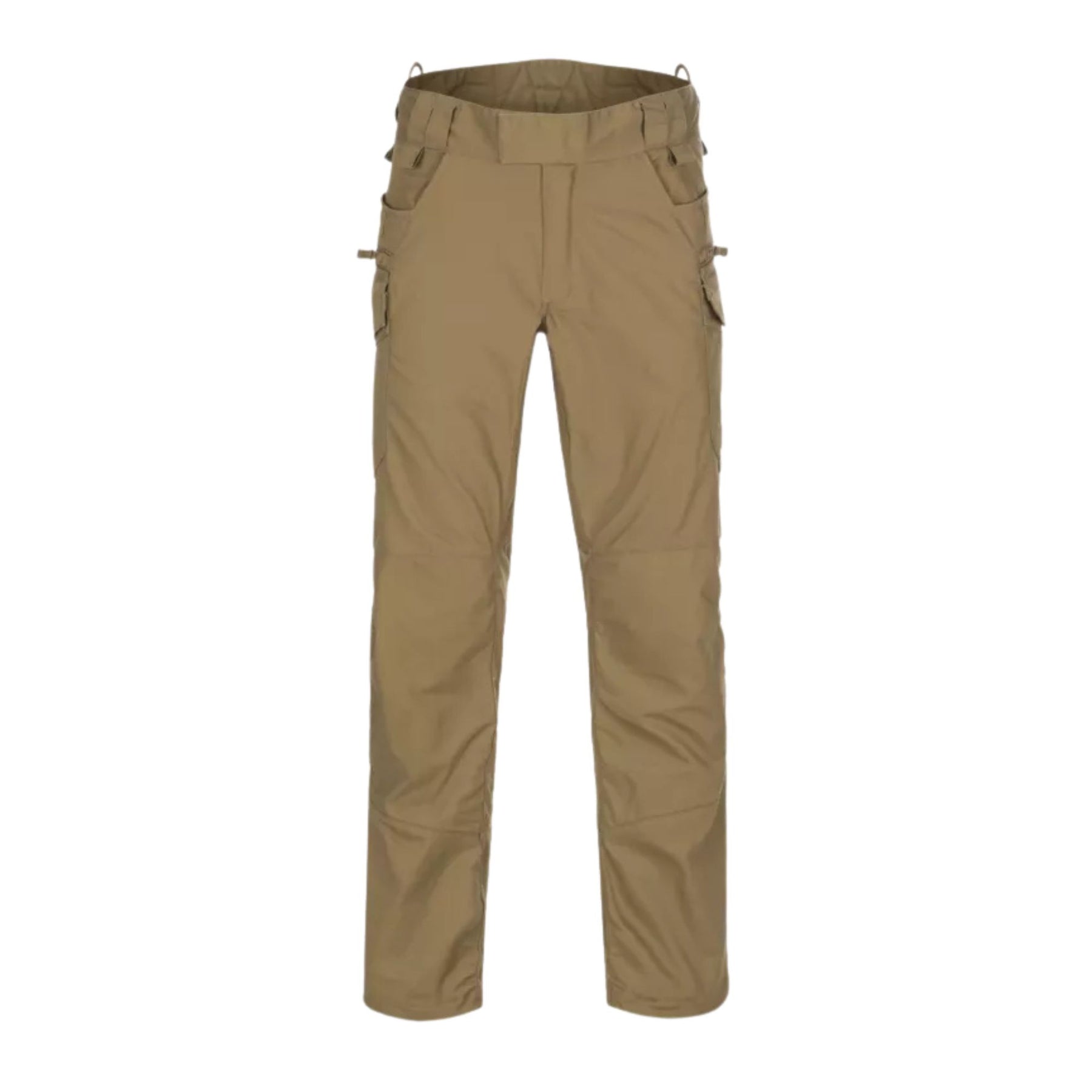 Helikon-Tex Pilgrim Pants pantaloni tecnici in tessuto DuraCanvas con rinforzi sulle ginocchia, tasche e vita rialzata per protezione renale. Ideali per bushcraft, escursionismo e attività outdoor impegnative.