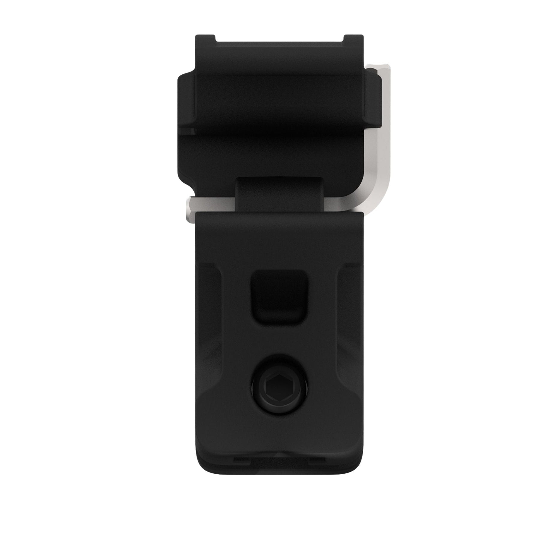 Armytek Helmet Mount AHM-03. Supporto robusto per l'installazione sicura di torce su elmetti e caschi protettivi. Compatibile specificamente con modelli aventi corpo dal diametro di 20.4 mm. Il design durevole include un sistema di serraggio a vite con chiave esagonale per garantire massima stabilità durante il movimento.