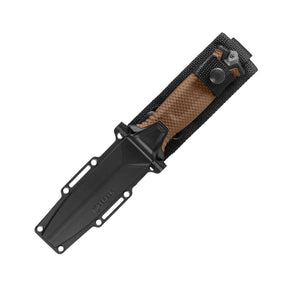 Gerber Strongarm MagnaCut coltello a lama fissa full tang in acciaio CPM MagnaCut con lama drop point e impugnatura testurizzata a diamante per sopravvivenza bushcraft e uso tattico outdoor