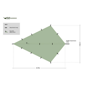 DD | SUPERLIGHT BIKEPACKER TARP - Tenda