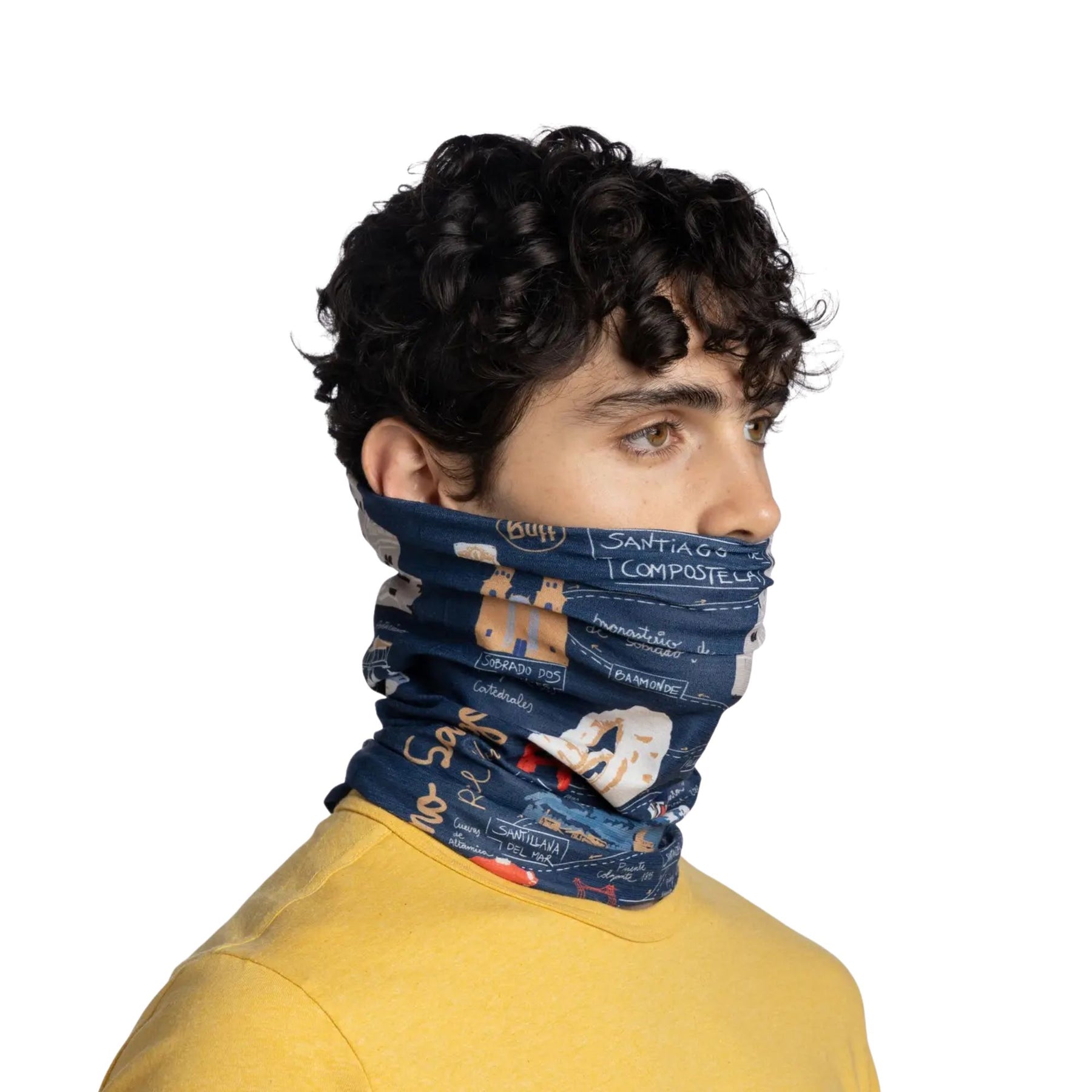 BUFF | COOLNET UV NECKWEAR - CAMINO NORTE NAVY - Scaldacollo con protezione solare - BackPacco - BP-BUFF-138352.787.10.00