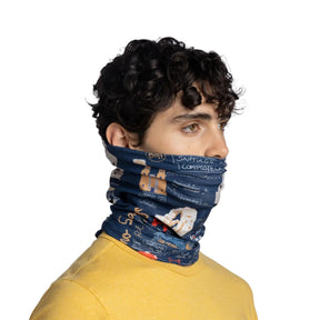 BUFF | COOLNET UV NECKWEAR - CAMINO NORTE NAVY - Scaldacollo con protezione solare - BackPacco - BP-BUFF-138352.787.10.00