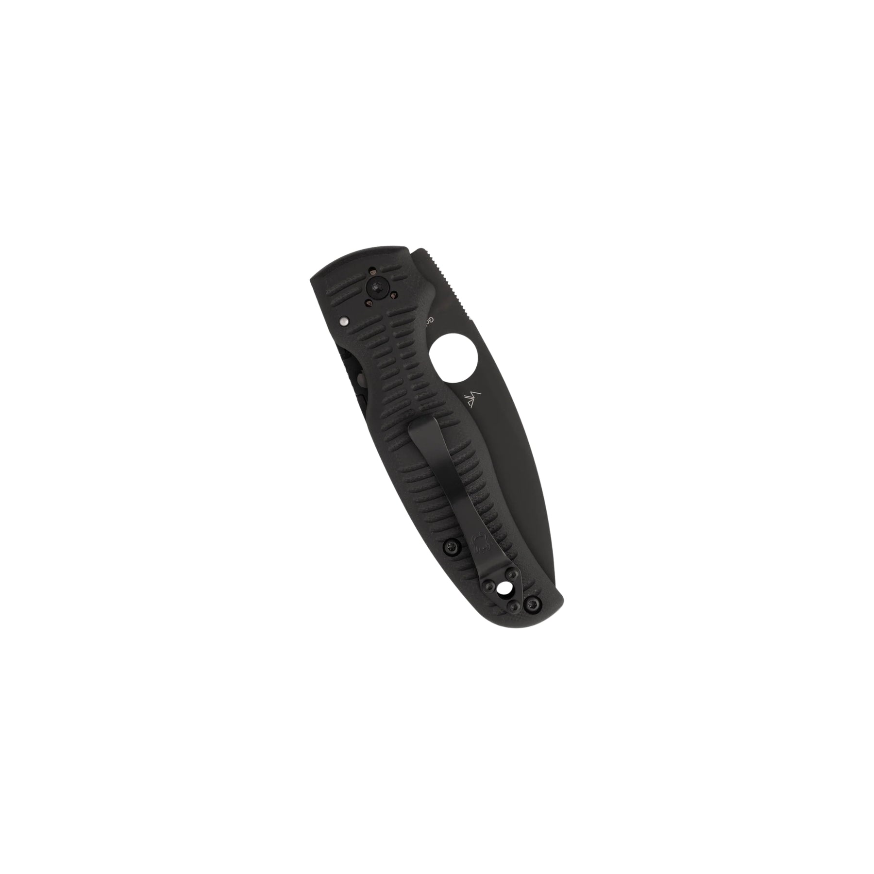 Spyderco Shaman G-10 coltello chiudibile EDC  con foro Round Hole impugnatura ergonomica sagomata con guancette in G-10 e blocco Compression Lock per outdoor e lavoro quotidiano su sfondo bianco