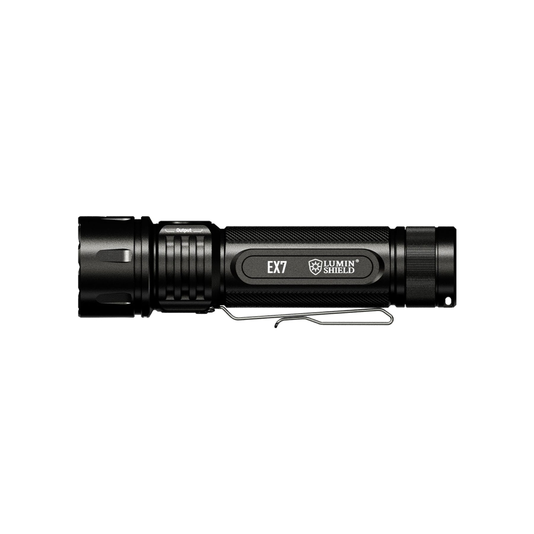 Nitecore EX7 Torcia Tattica Ricaricabile 6000 Lumen. Corpo compatto in alluminio con 4 LED M515S e tecnologia Lumin Shield per fascio variabile Spot/Flood/Mix. Switch laterale, base magnetica e ricarica USB-C. Ideale per ricerca, soccorso e uso professionale.
