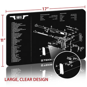 TEKMAT | 1911 GUN CLEANING MAT - Tappetino per manutenzione armi - BackPacco - BP-TEKMAT-R17-1911