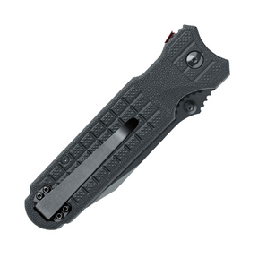 FOX Predator Evolution coltello chiudibile tattico con lama spear nera, apertura one-hand e impugnatura antiscivolo. Design robusto per survival, outdoor e uso professionale, su backpacco.it