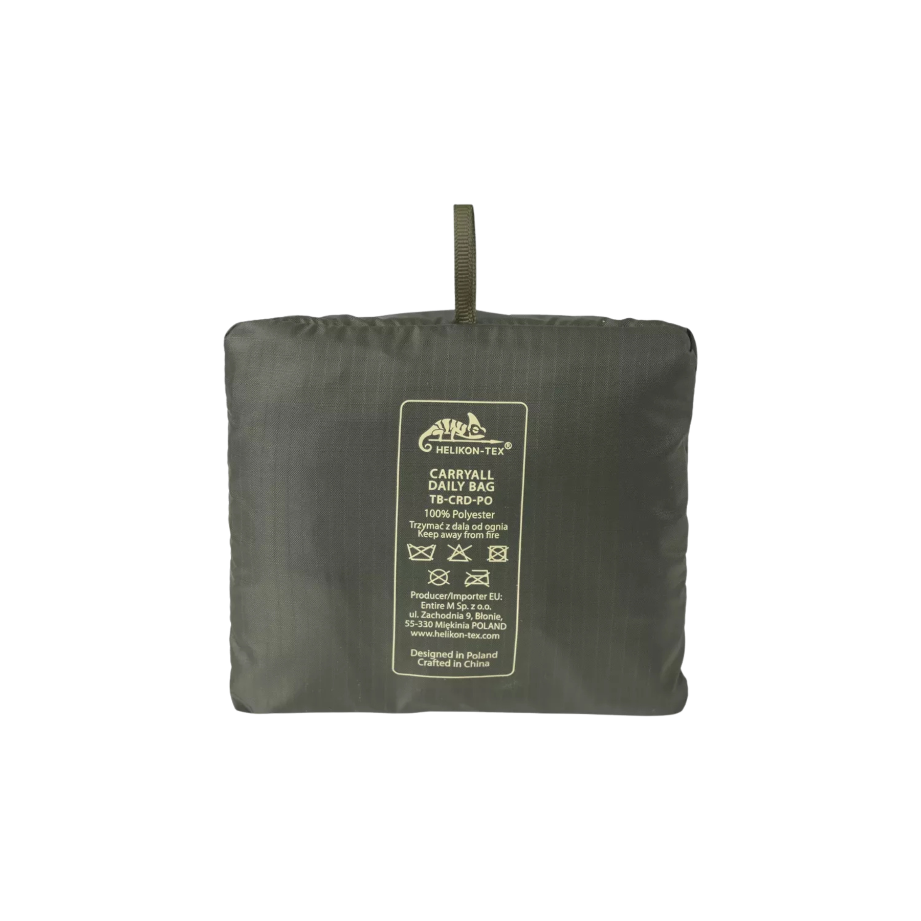 Borsa shopper riutilizzabile e pieghevole Helikon-Tex Carryall Daily Bag da 26.50 litri, con logo grande e manico lungo per tracolla, ideale per la spesa o il trasporto leggero (EDC)