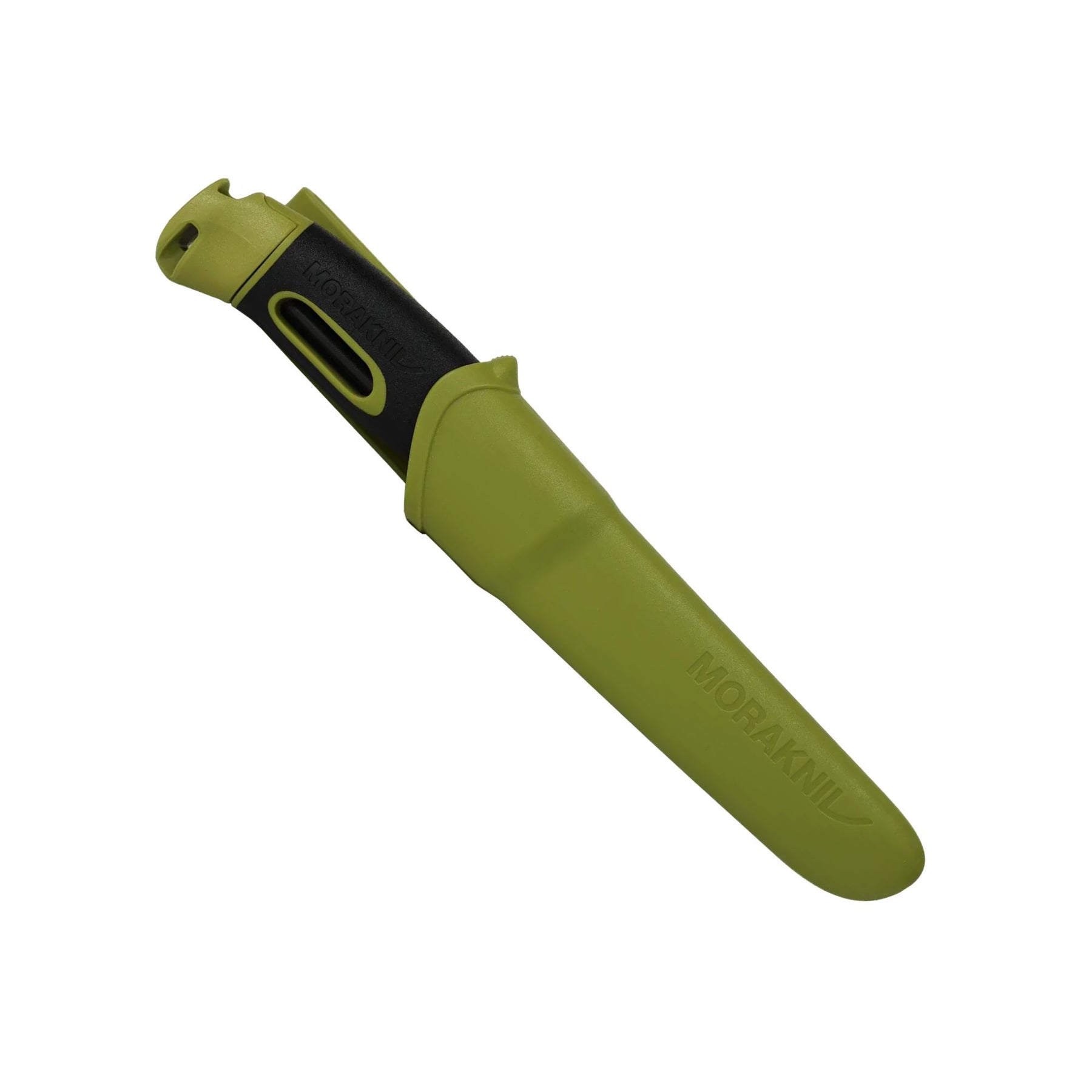 Morakniv Companion Spark coltello a lama fissa in acciaio inossidabile con acciarino integrato nell'impugnatura ergonomica antiscivolo e cordino riflettente per outdoor e bushcraft