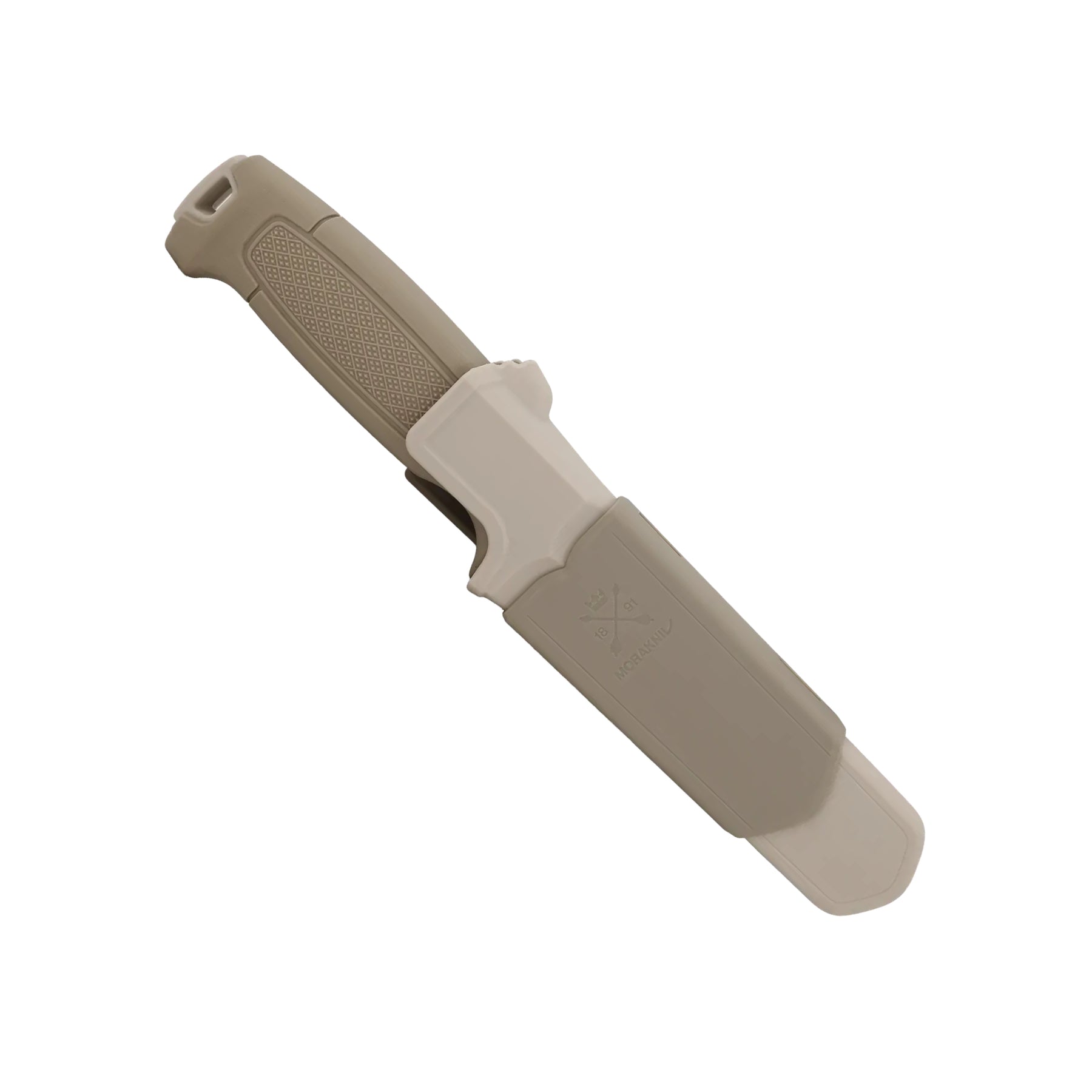 Morakniv Amberg Compact coltello a lama fissa compatto con profilo Scandi combinato, impugnatura ergonomica testurizzata ad alto grip con guardia salvadita e foro per cordino, ideale per outdoor, bushcraft ed escursionismo.