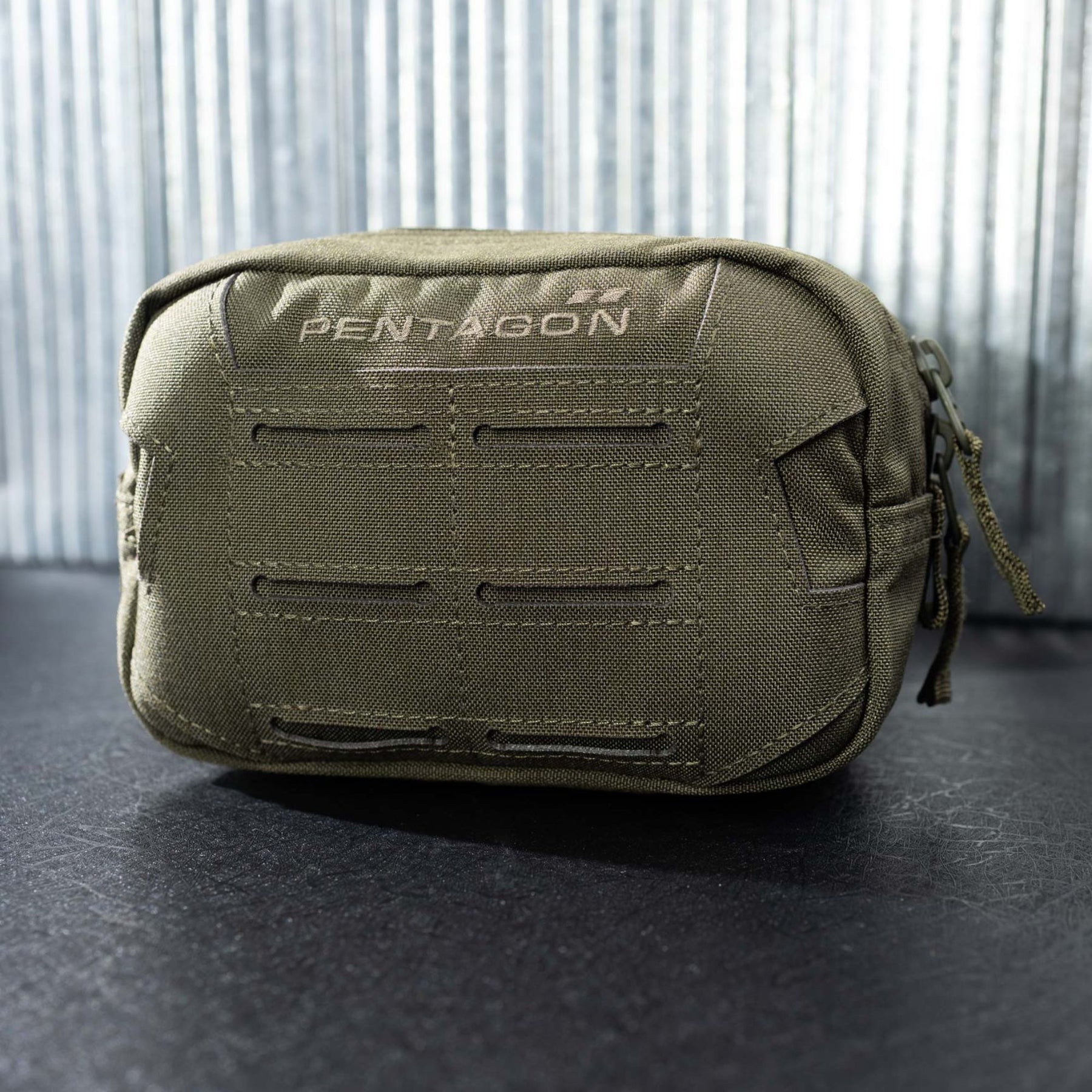 Pentagon Elpis Utility Pouch 15x10 Tasca Multifunzionale in Cordura 500D con Sistema MOLLE Laser Cut Cerniere YKK a Due Vie e Tasca Interna in Mesh Accessorio Tattico Modulare per Zaino o Cintura