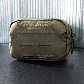 Pentagon Elpis Utility Pouch 15x10 Tasca Multifunzionale in Cordura 500D con Sistema MOLLE Laser Cut Cerniere YKK a Due Vie e Tasca Interna in Mesh Accessorio Tattico Modulare per Zaino o Cintura