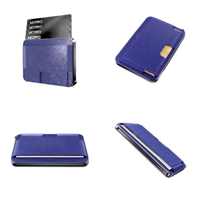 Moero M2 Ultra Saffiano portafoglio MagSafe sottile con localizzatore integrato compatibile con Apple Find My.