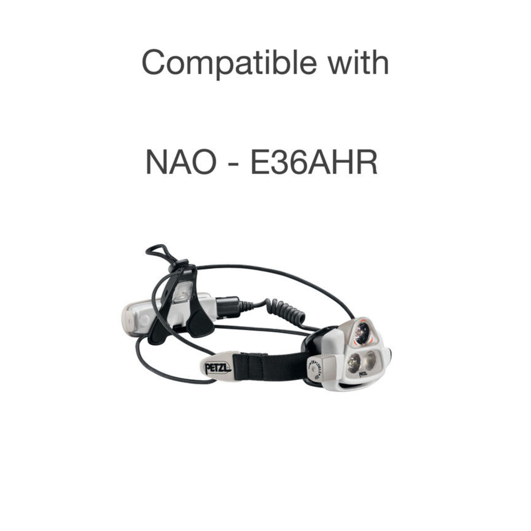 Petzl NAO Belt Kit Cavo di prolunga e clip di fissaggio per batteria lampada frontale NAO progettato per spostare l'alimentazione dalla testa alla cintura o nello zaino riducendo il peso sul capo e preservando l'autonomia delle celle in condizioni di freddo estremo