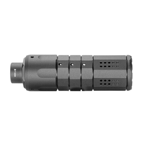 compensatore strike industries per pistola calibro 9mm accessorio tattico grigio metallo per riduzione rinculo e controllo volata