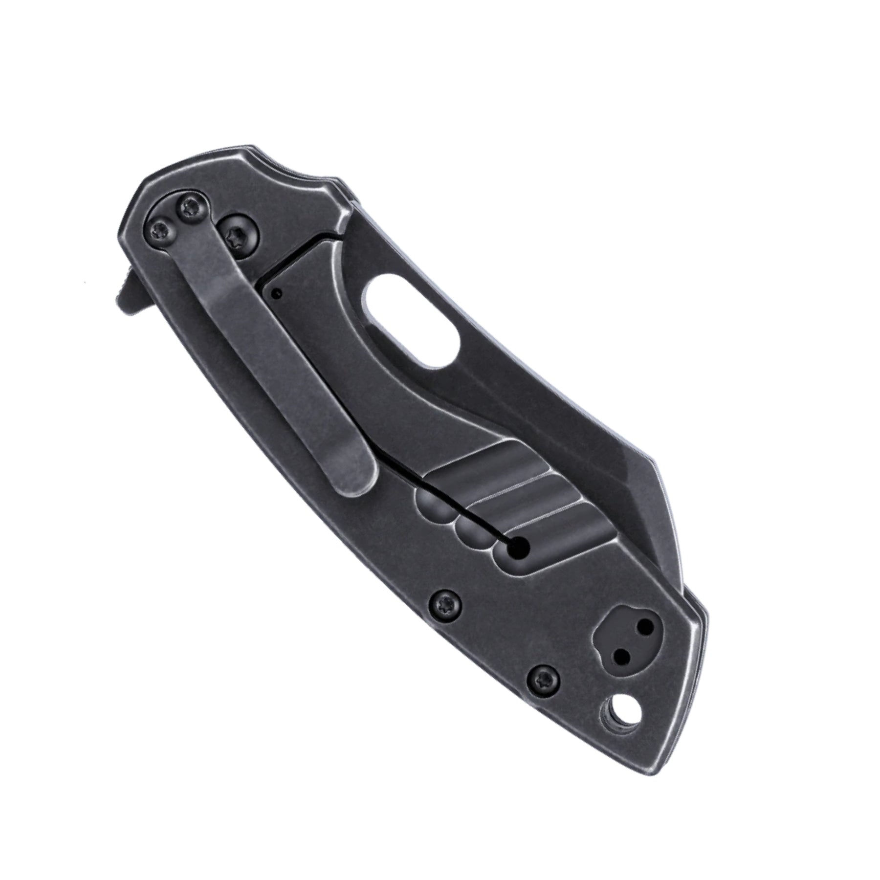 CRKT Pilar Large SS coltello chiudibile con lama sheepsfoot in acciaio 8Cr14MoV finitura stonewash, blocco frame lock e impugnatura in acciaio inox, ideale per EDC e utility outdoor.