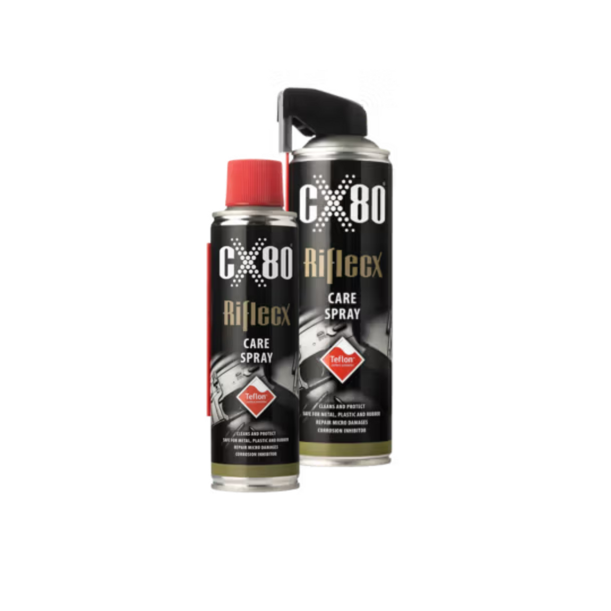 RiflecX Care Spray, lubrificante protettivo con Teflon in bomboletta per la cura e la manutenzione delle armi, pulisce e protegge da corrosione, su backpacco.it