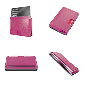 Moero M2 Ultra Saffiano portafoglio MagSafe sottile con localizzatore integrato compatibile con Apple Find My.