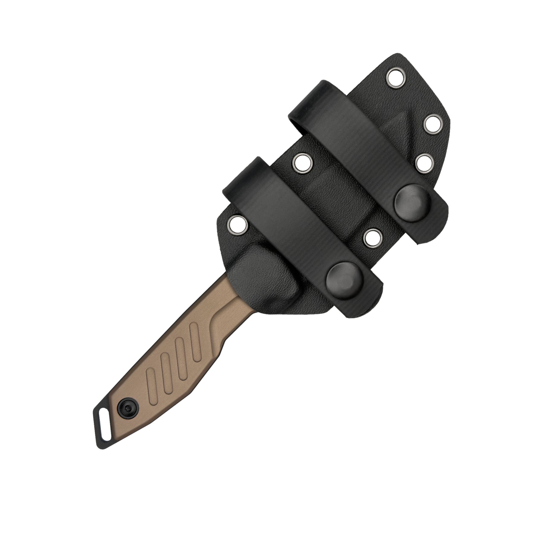 Extrema Ratio BFK Micro coltello a lama fissa compatto con profilo tanto modificato, impugnatura ergonomica sagomata e foro passante per cordino ideale per everyday carry tattico