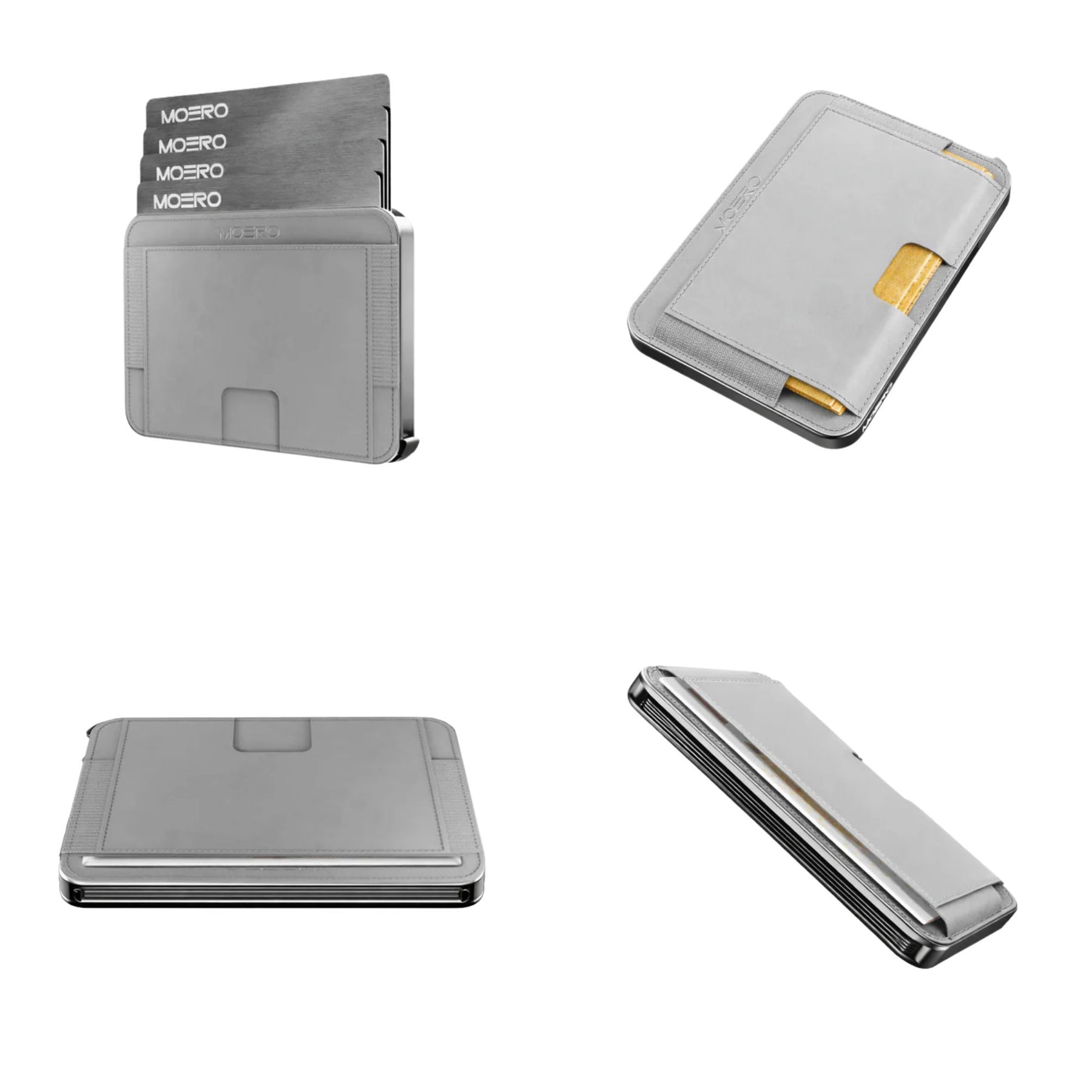 MOERO | M2 ULTRA 17PRO ED SILVER ICE - Portafoglio MagSafe con localizzatore - BackPacco - BP-MOERO-M2ULTRA-17PRO-SLV