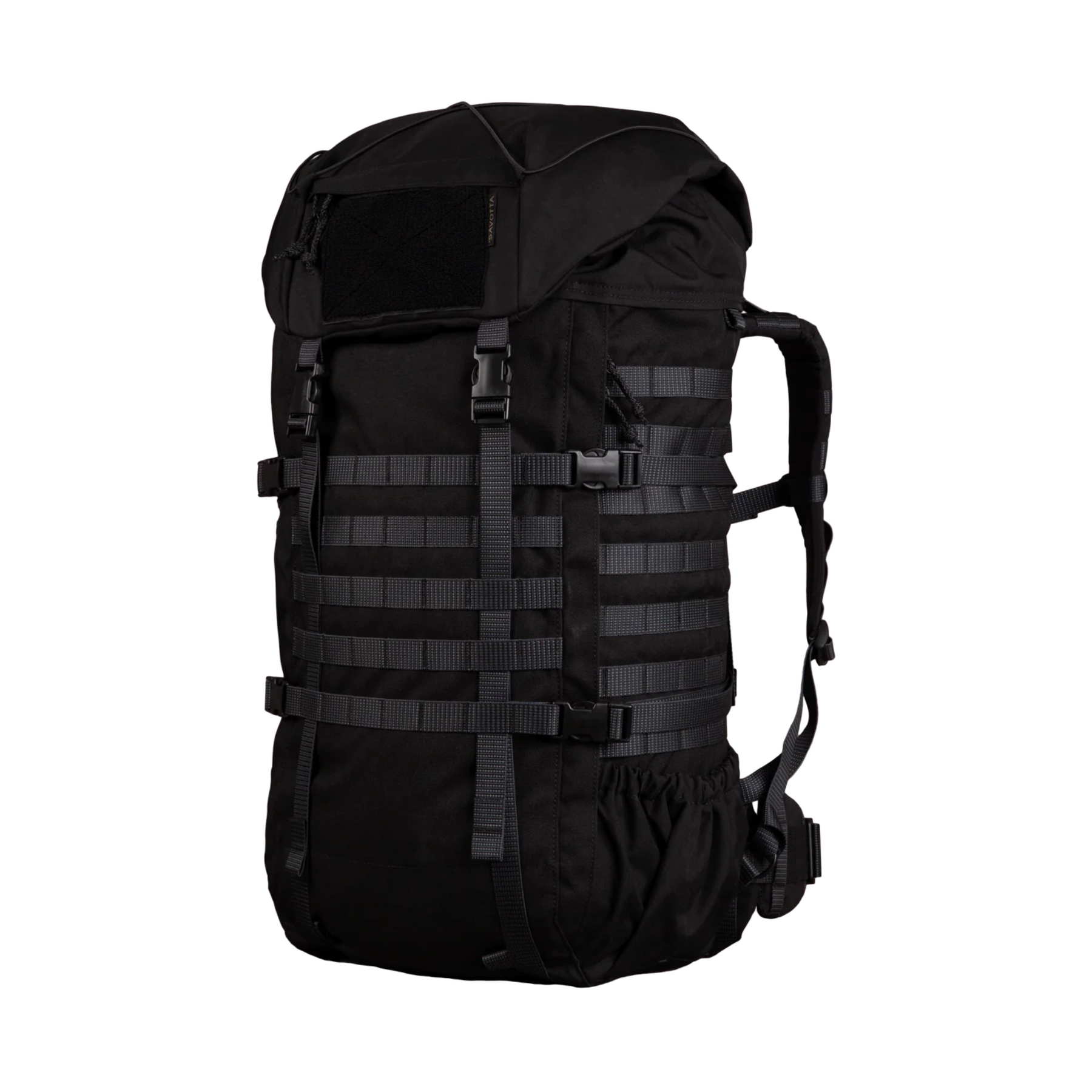 Zaino tattico SAVOTTA KANTAMUS 60L con sistema MOLLE, spallacci imbottiti e cintura ventrale, ideale per escursioni, campeggio e uso militare, disponibile su backpacco.it