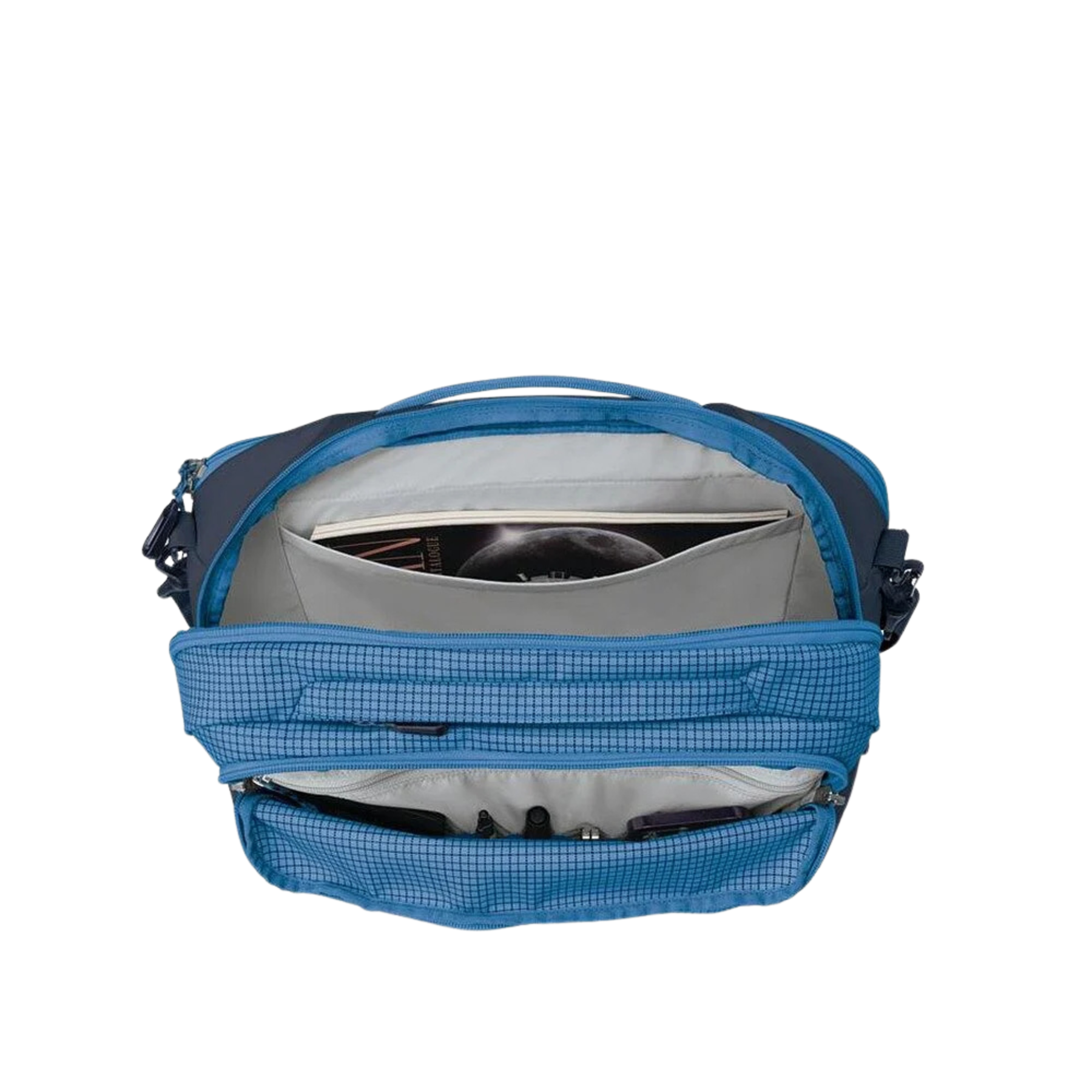 Borsa da cabina e da viaggio Osprey Transporter Carry-On Boarding Bag da 23.5 litri, dotata di tracolla imbottita regolabile e maniglia superiore per il trasporto a mano
