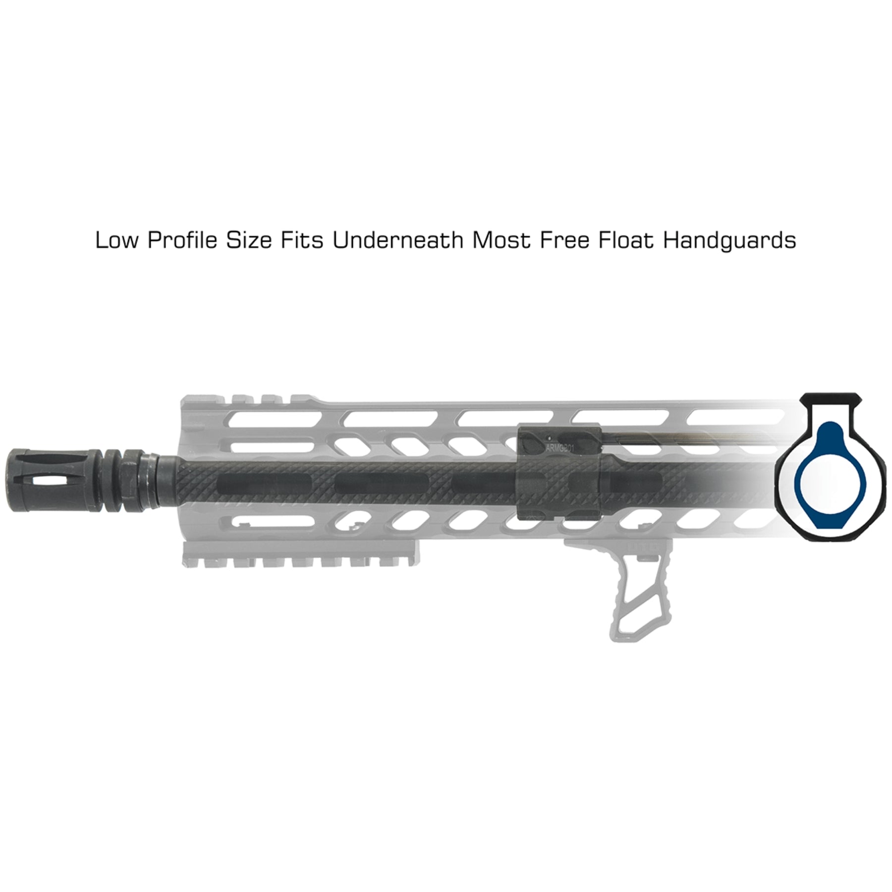 UTG micro gas block ARMGB01 blocco di recupero gas a basso profilo in acciaio diametro interno 0.750 pollici accessori armi