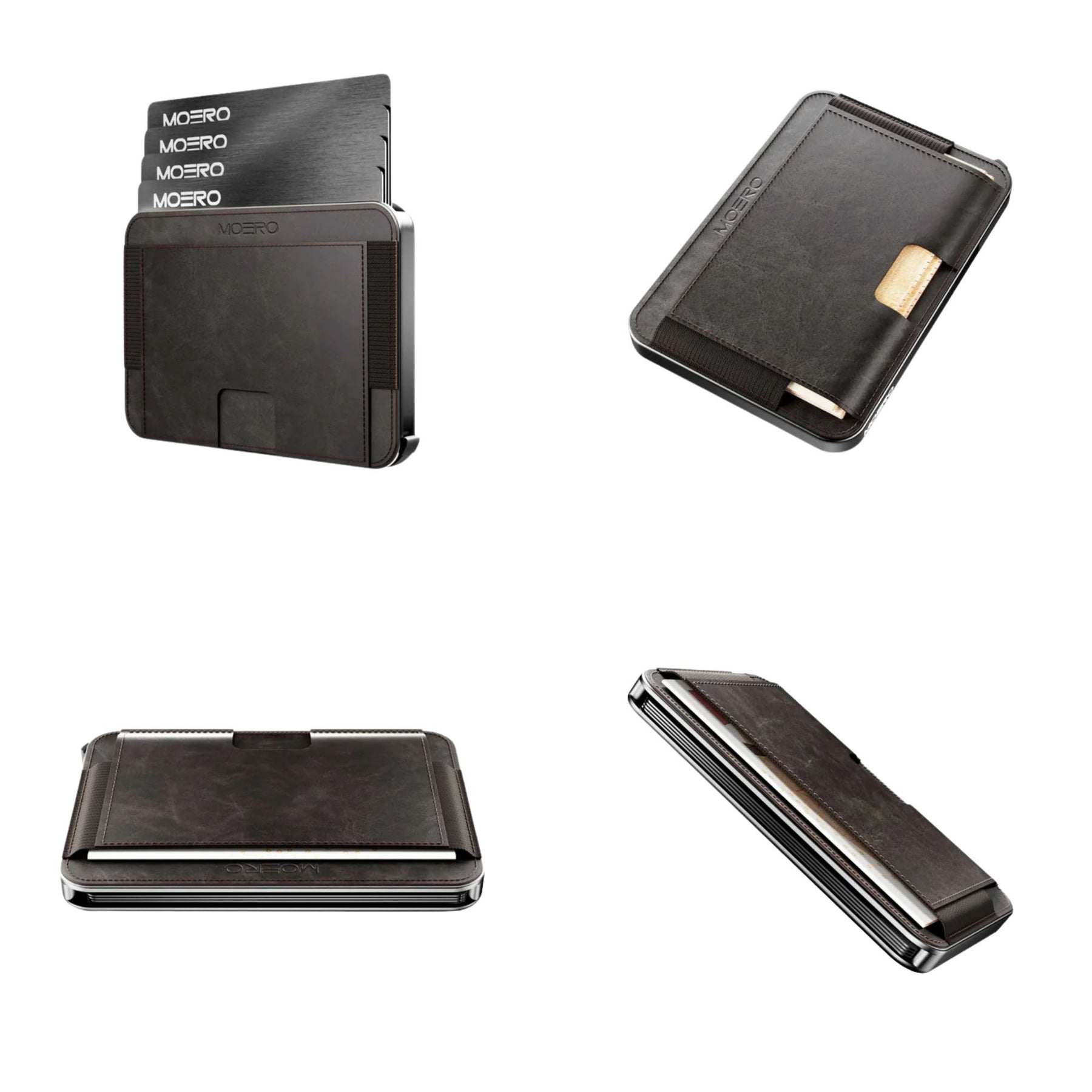 MOERO | M2 ULTRA VINTAGE BROWN - Portafoglio MagSafe con localizzatore - BackPacco - BP-MOERO-M2ULTRA-VINTAGE-BRN