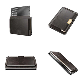 MOERO | M2 ULTRA VINTAGE BROWN - Portafoglio MagSafe con localizzatore - BackPacco - BP-MOERO-M2ULTRA-VINTAGE-BRN