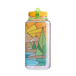 NALGENE | WIDE MOUTH STAINED GLASS PRINT BOTTLE River - Borraccia a bocca larga 0.94 L