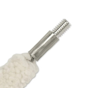 Bore Tech Chamber Mops scovolo morbido in cotone 100% per pulizia e asciugatura camera di cartuccia, attacco filettato per bacchetta manutenzione armi