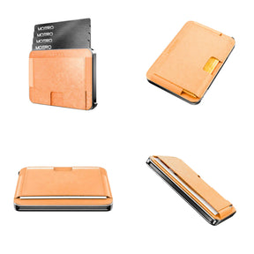 Moero M2 Ultra Saffiano portafoglio MagSafe sottile con localizzatore integrato compatibile con Apple Find My.