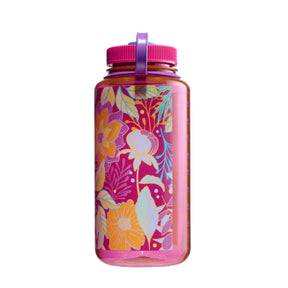 NALGENE | WIDE MOUTH PSYCHEDELIC BOTANICAL PRINT Florals- Borraccia a bocca larga 0.94 L edizione limitata