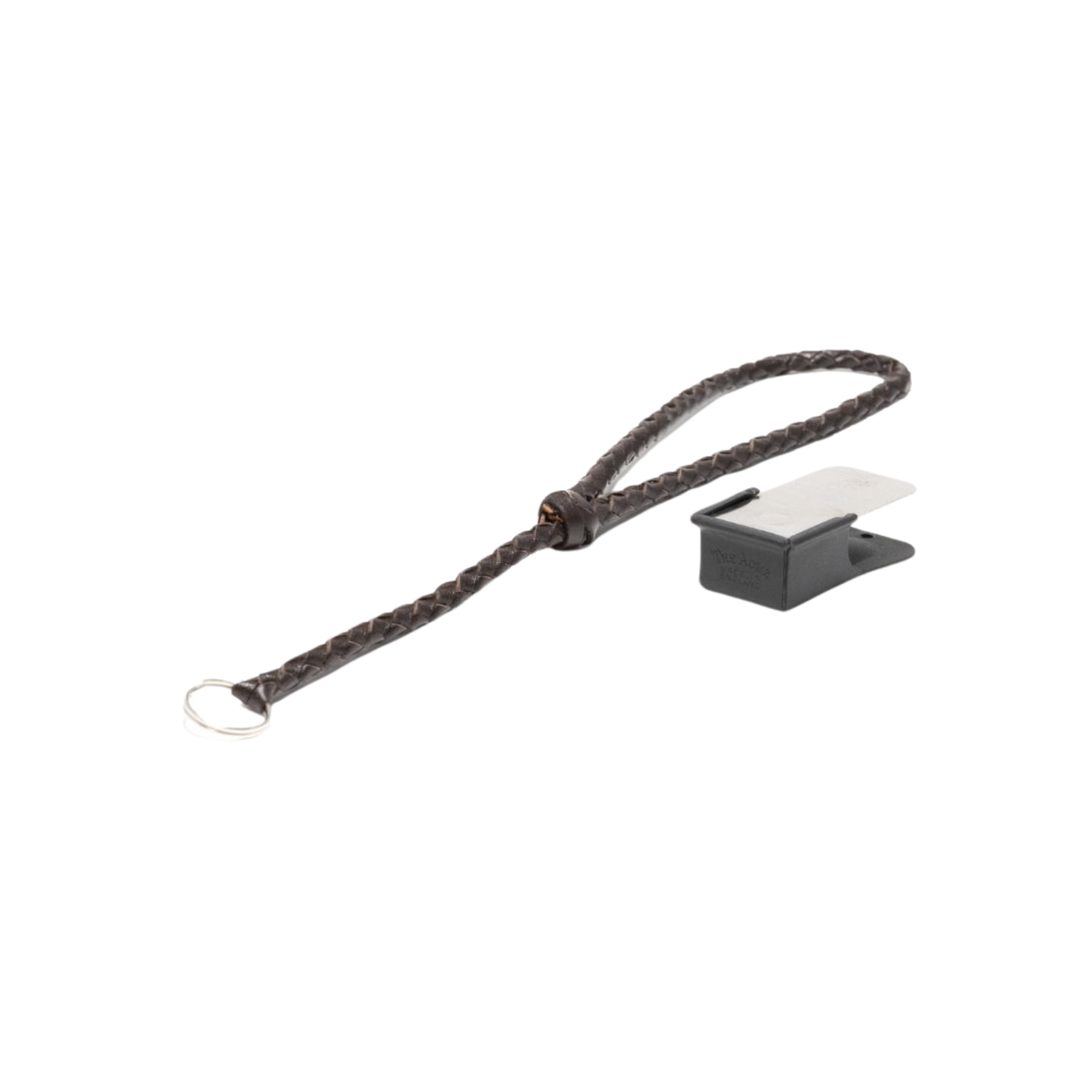 ACME Clicker No. 470 in Ottone lucido e molla in acciaio, con forte suono conciso per l'addestramento di cani. Include il Cinturino da polso in pelle 107.5; riproduzione dell'originale utilizzato il D-Day (4,9 x 2,4 x 1,5 cm).