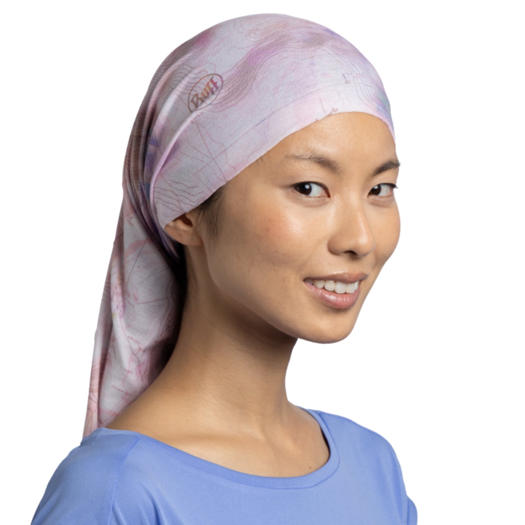 Buff Coolnet UV Neckwear Insect Shield ORISA PINK AZALEA scaldacollo multifunzionale repellente per insetti con protezione solare UPF 50+. Fascia elastica traspirante senza cuciture con logo visibile, ideale per trekking e attività all'aperto.